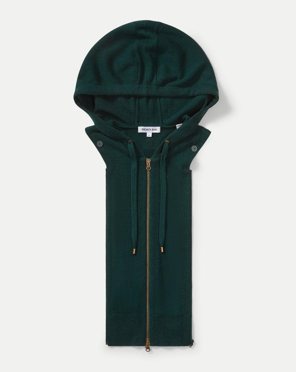 Cashmere Hoodie Dickey in Pine