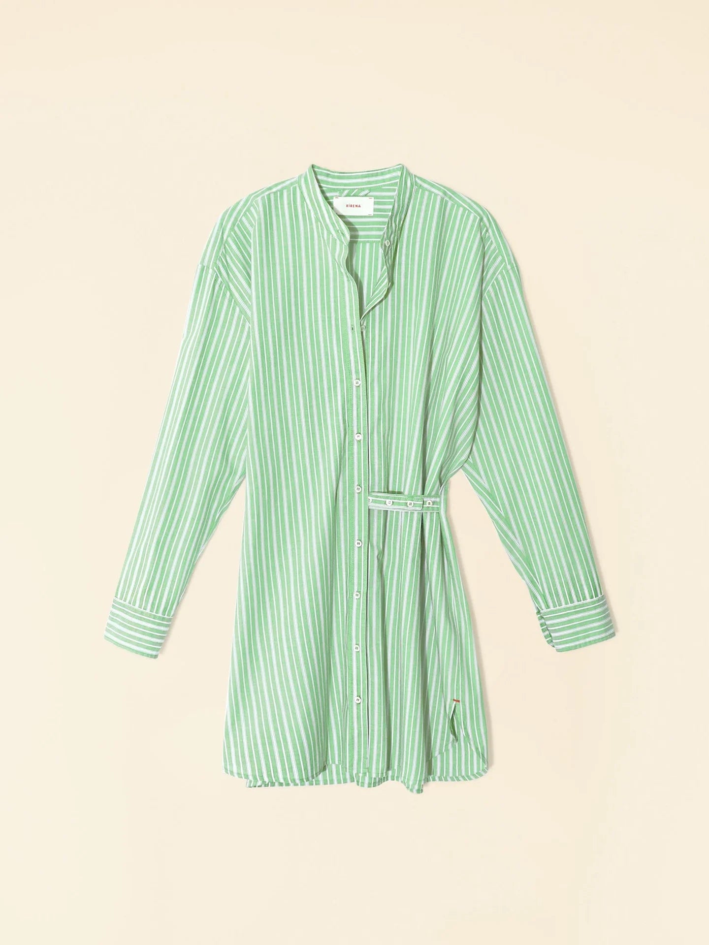 Mills Dress in Matcha Stripe