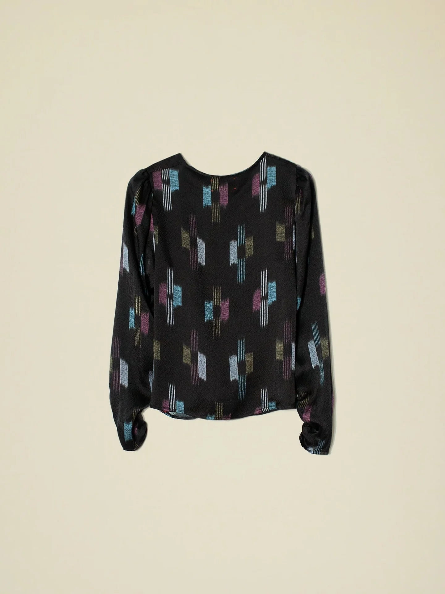 Prisca Top in Black Ikat