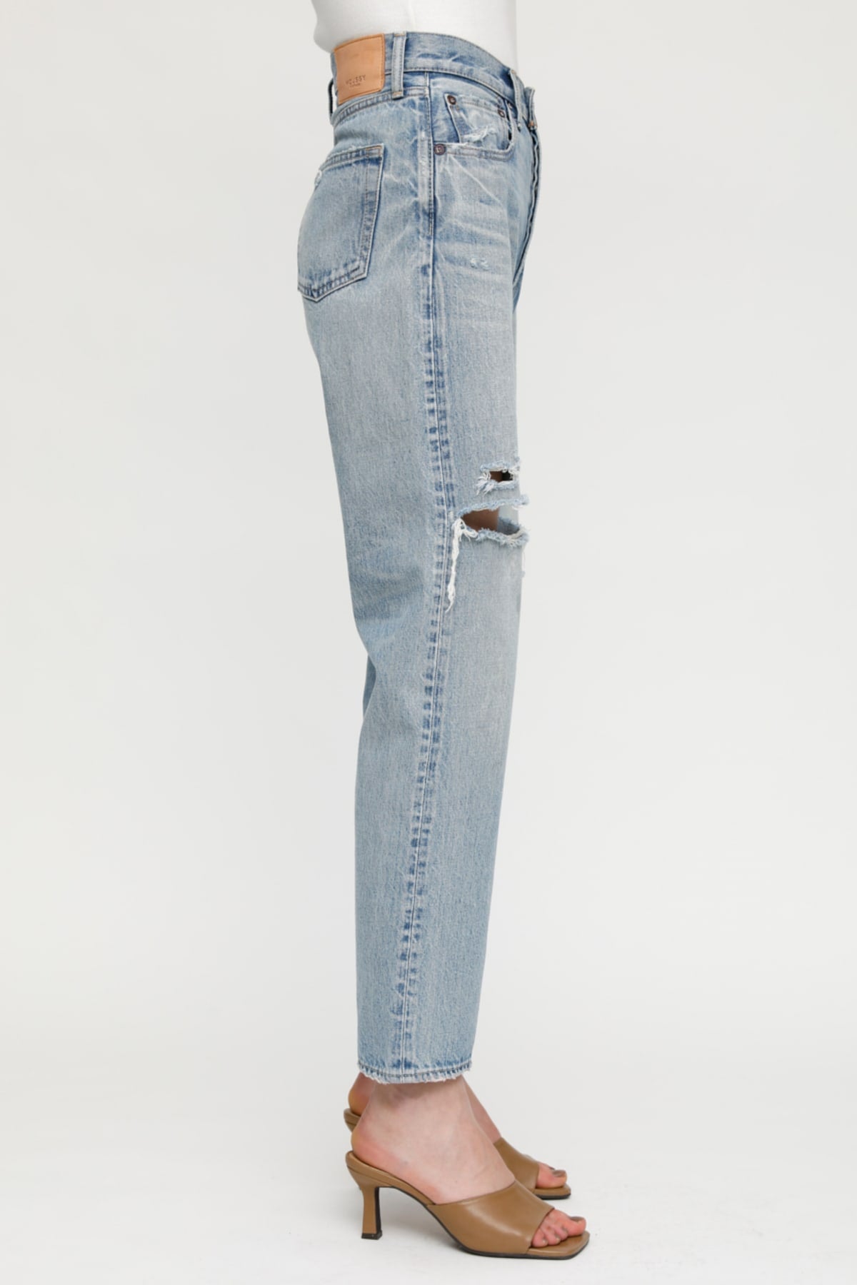 MV Teaneck Wide Straight Jeans in Light Blue