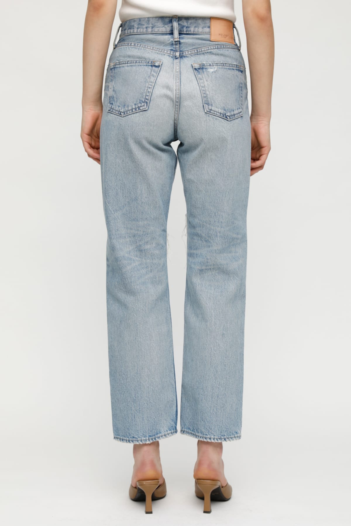 MV Teaneck Wide Straight Jeans in Light Blue