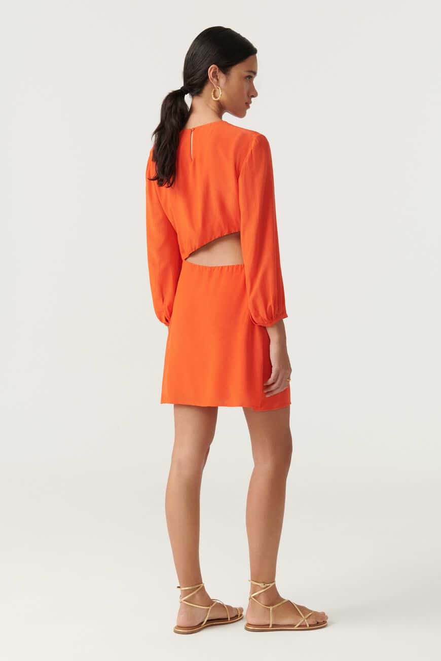 Bonica Dress. Orange