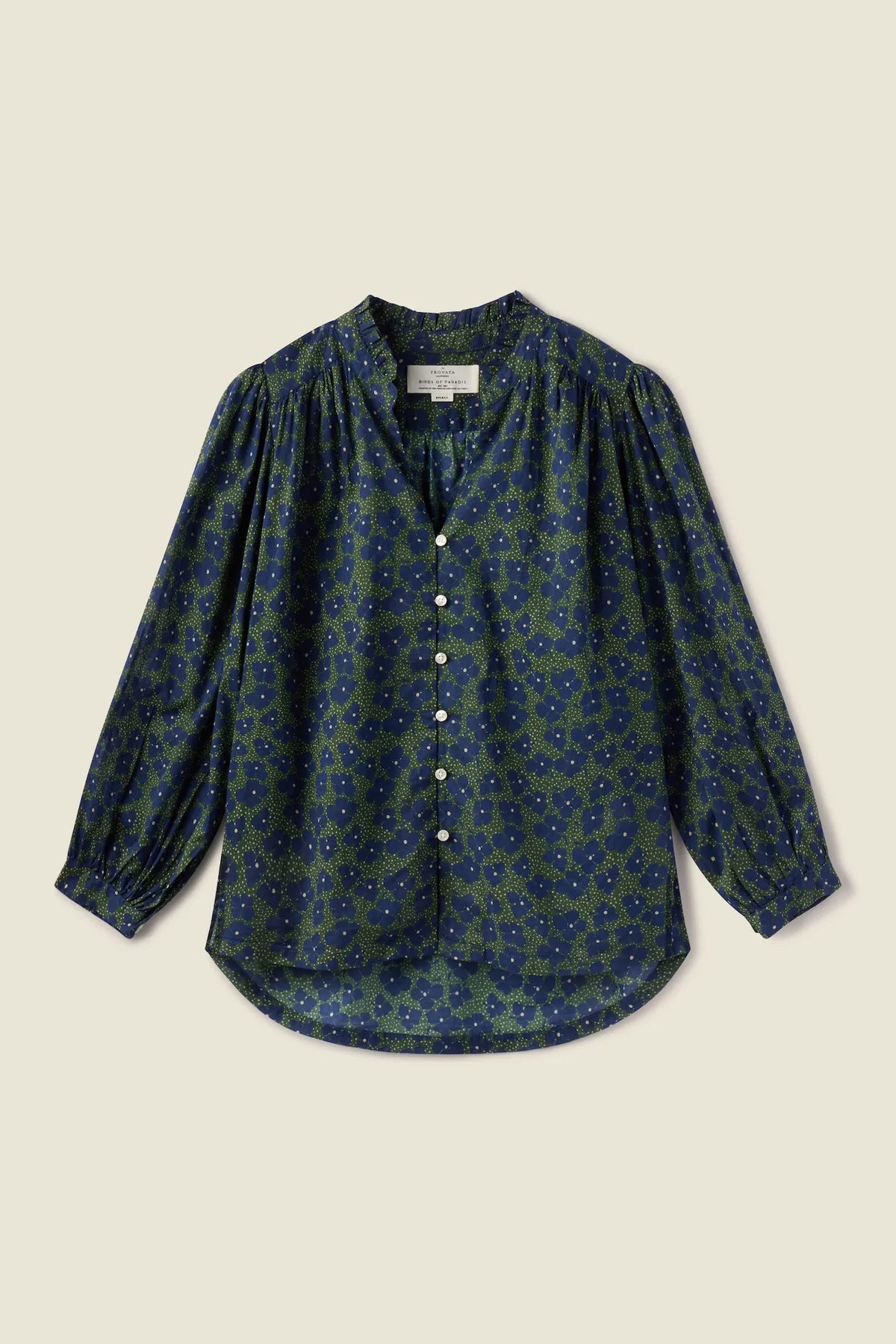 Quincy Blouse in Navy Fleur