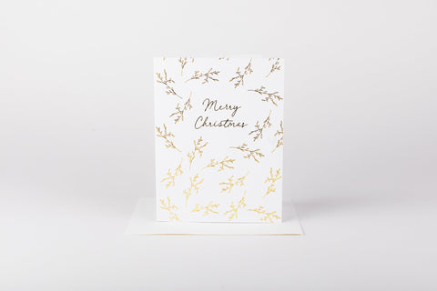 Holiday Card - Merry Christmas Branches
