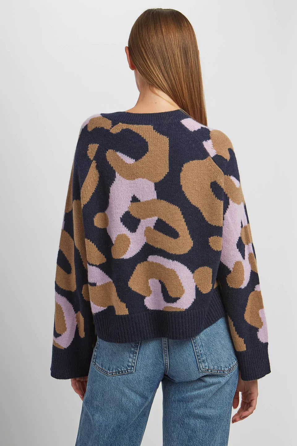 Odilla Sweater in Salted Caramel/Lavender Multi