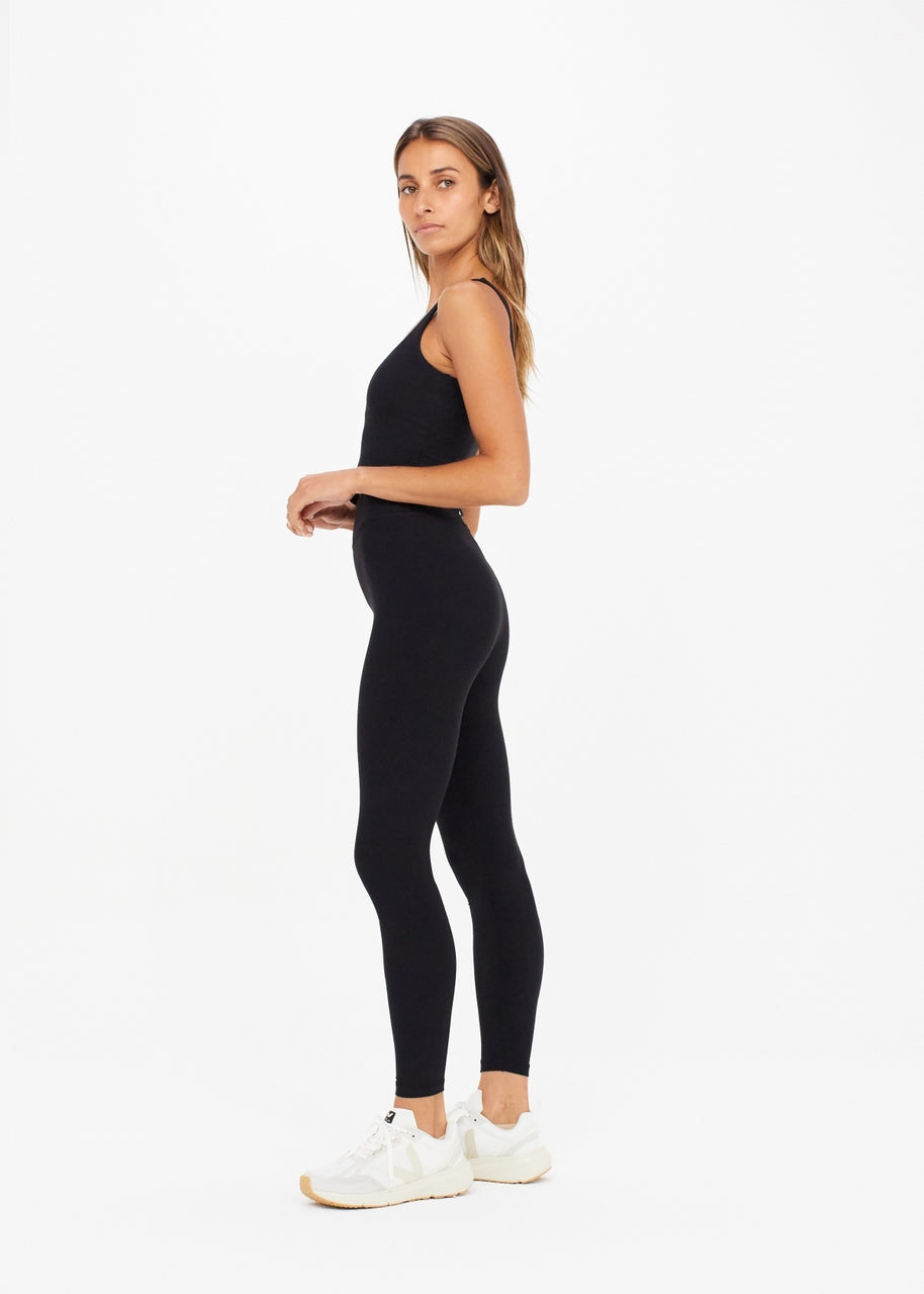 Peached Midi Pant in Black