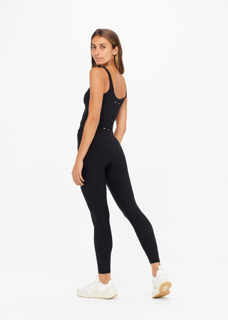 Peached Midi Pant in Black