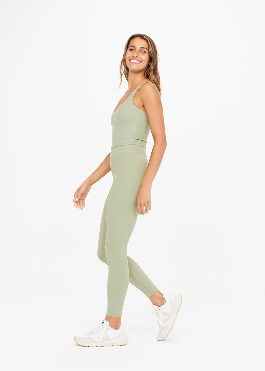 Peached Midi Pant in Sage