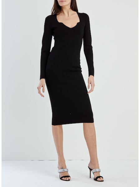 Imka Knit Dress in Black
