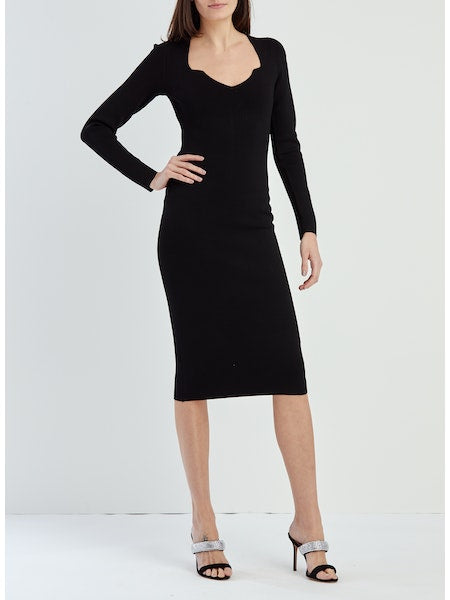 Imka Knit Dress in Black