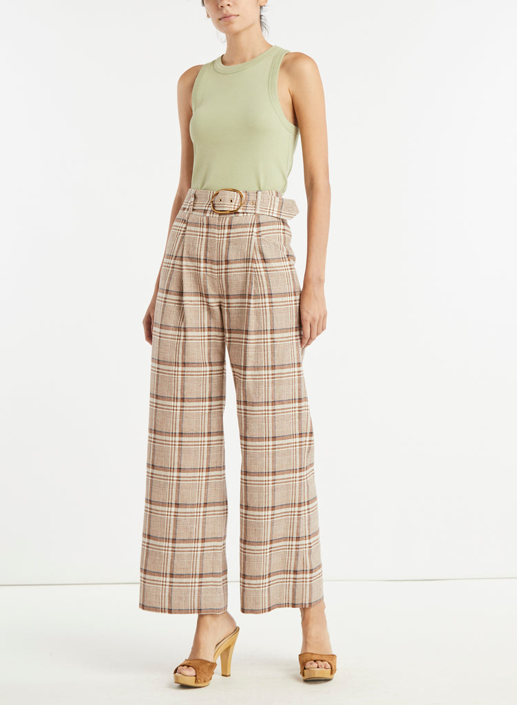 Newman Pant in Khaki Multi