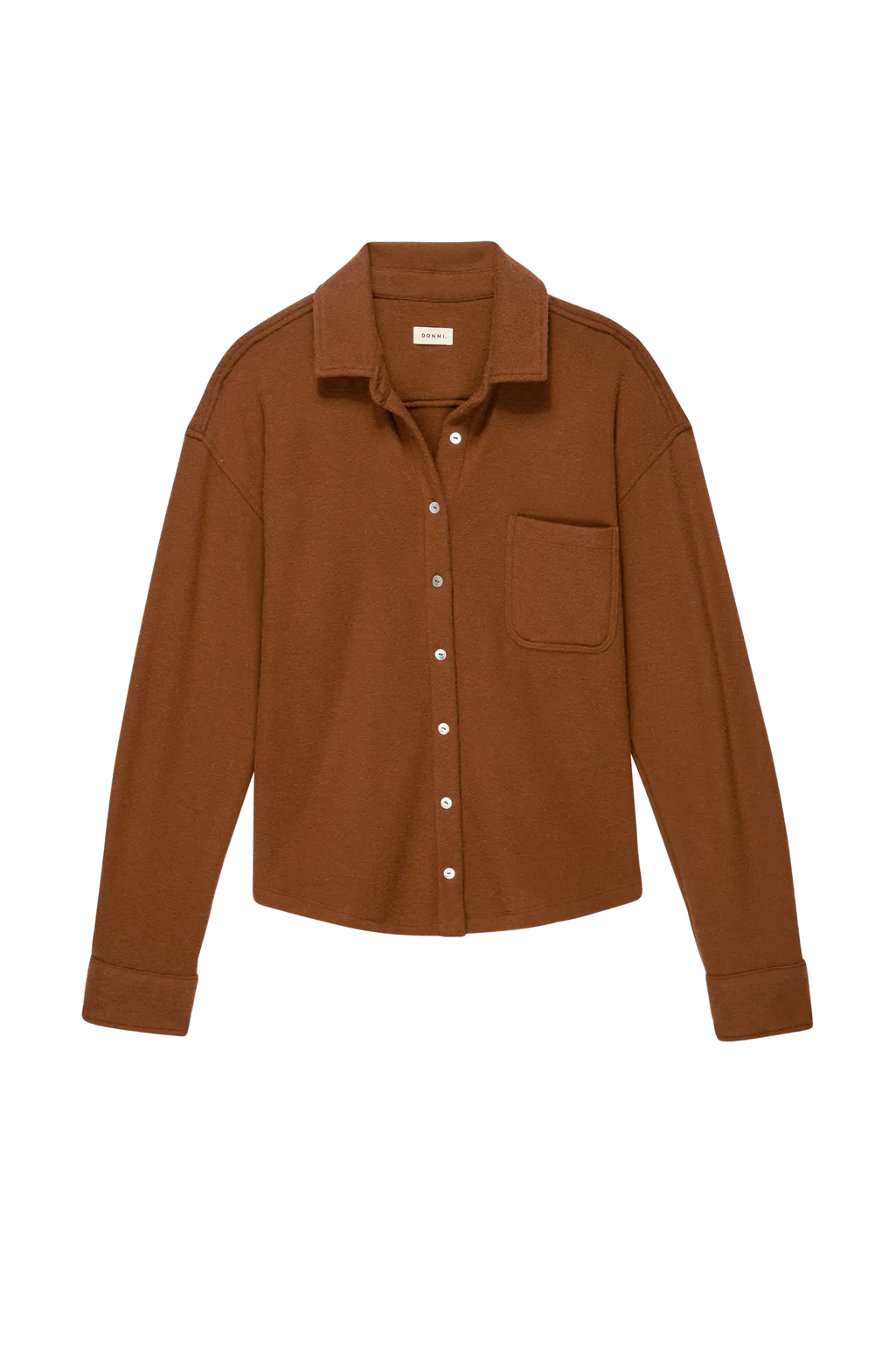 Sweater Button Down in Cocoa