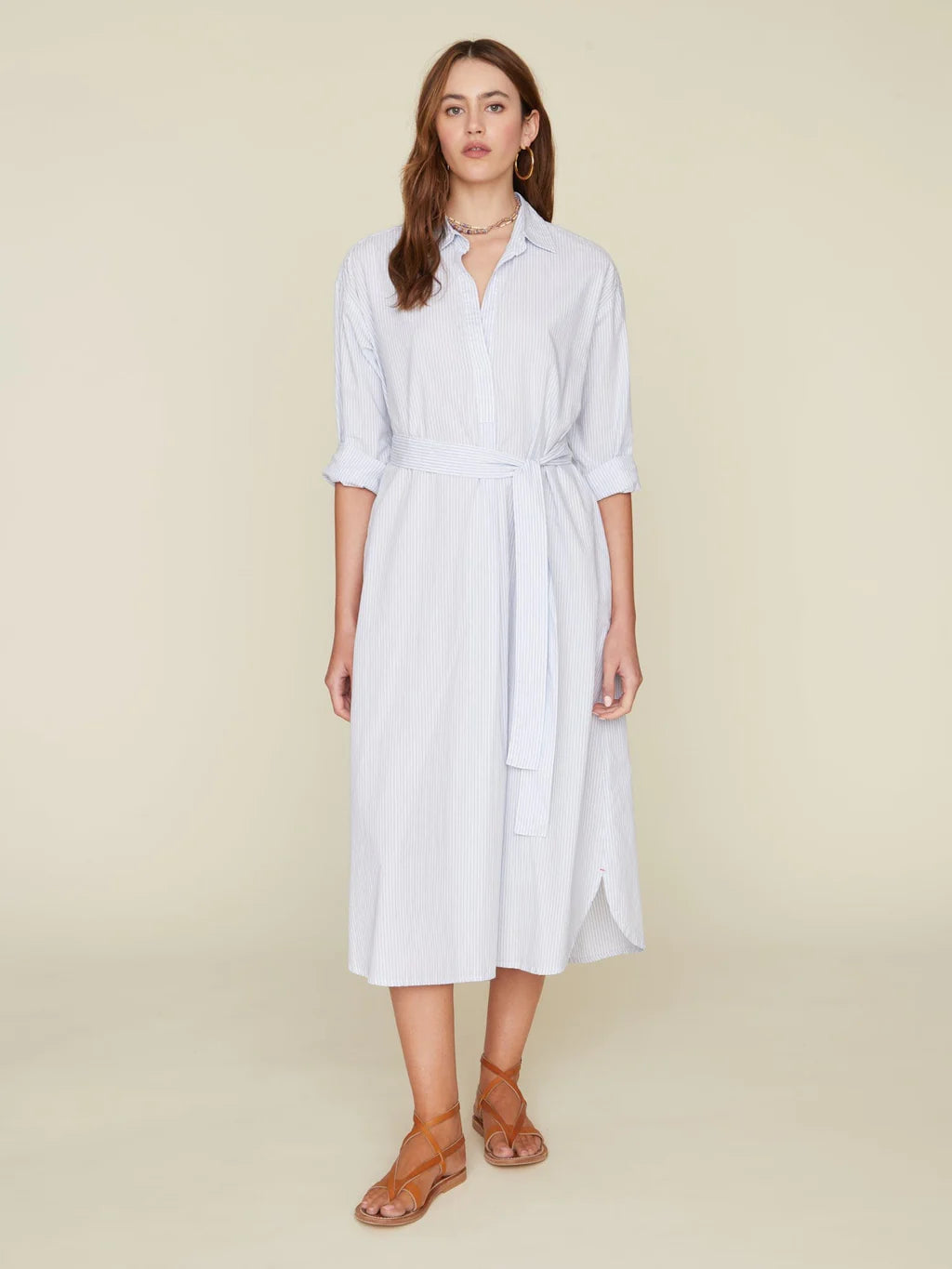 Marlowe Dress in Sky Stripe