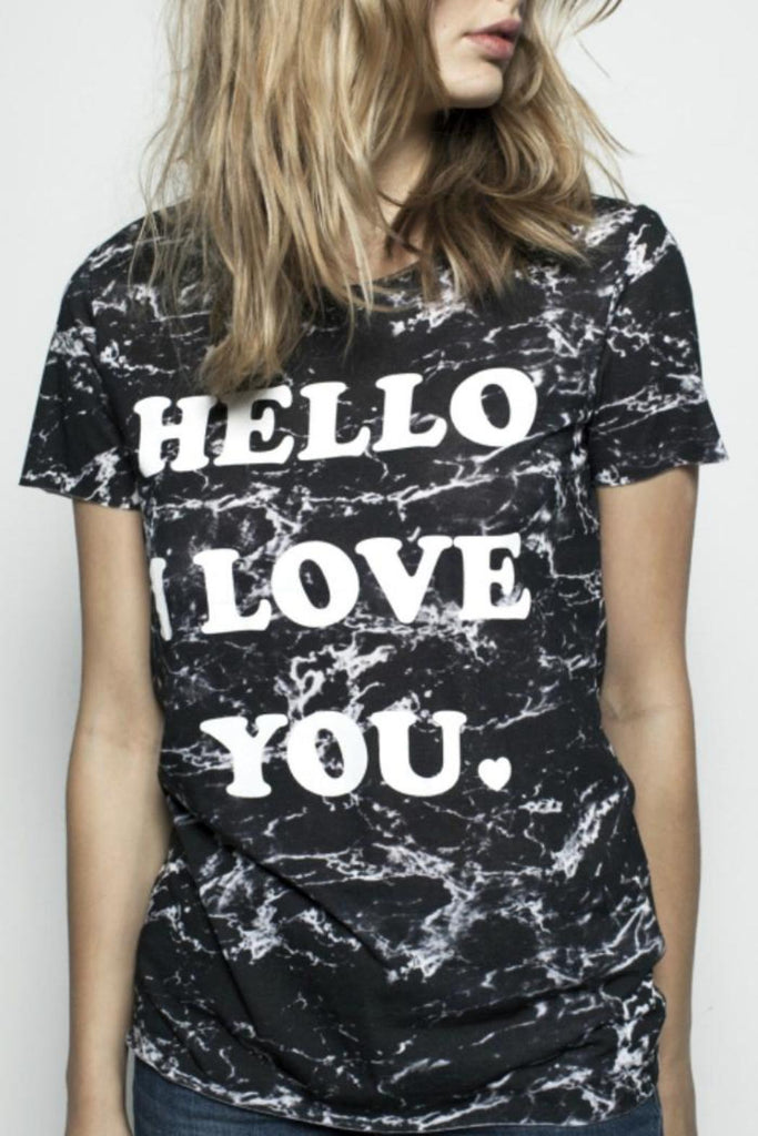 Hello I Love You Loose Fit Tee